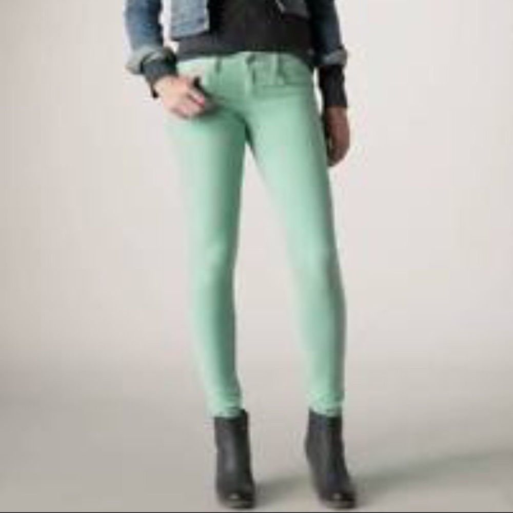 Mint skinny jeans